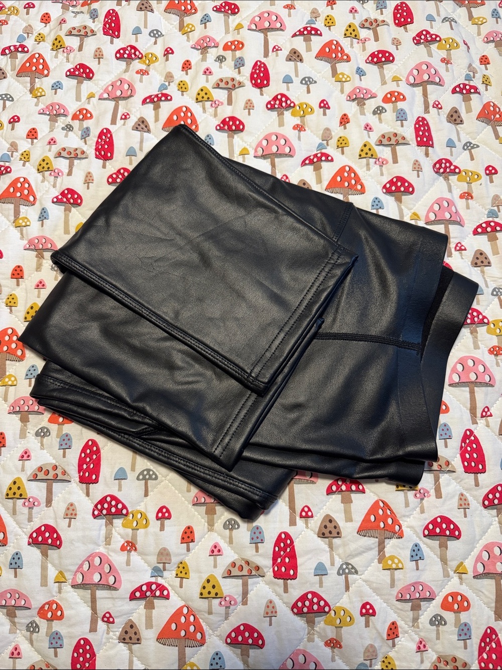 Women’s Black Faux Leather Leggings 2Xl